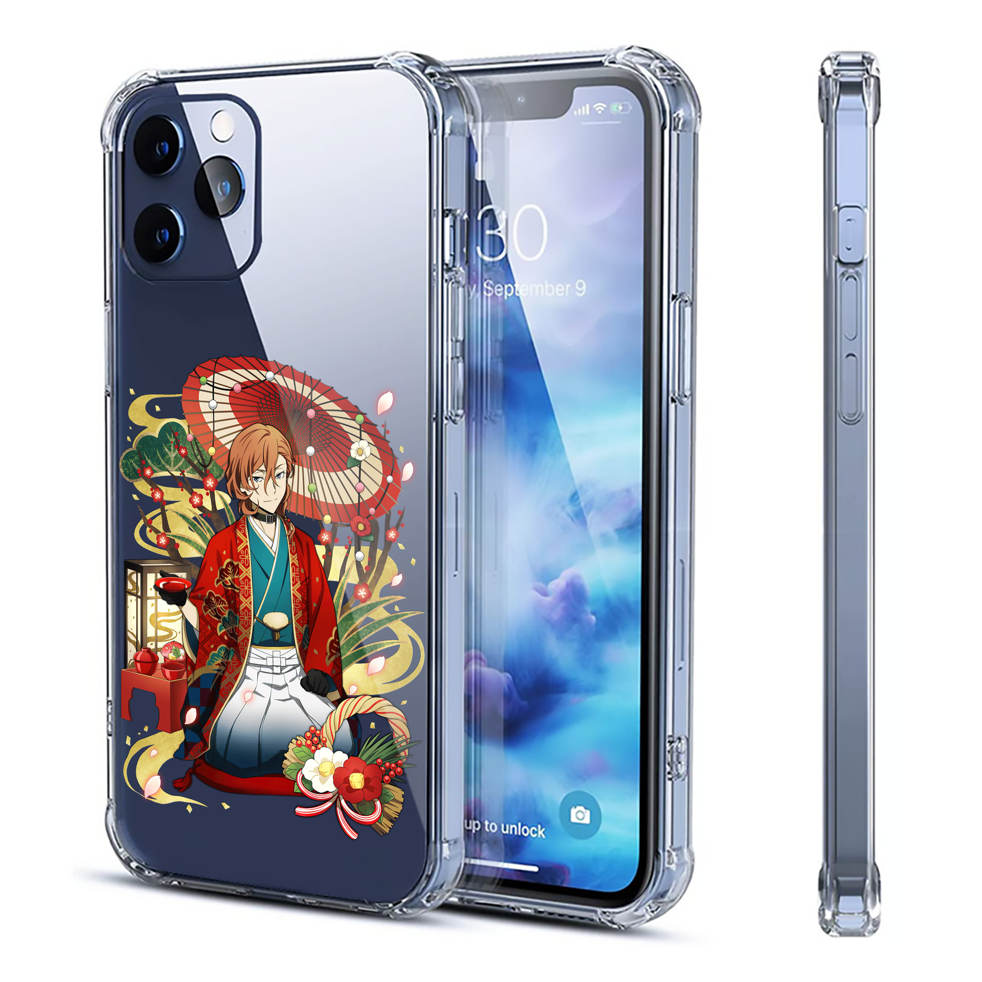 （画像用） 文豪ストレイドッグス Bungo Stray Dogs 【iPhone 12シリーズ対応】透明スマホケース（クリアソフトケース）
